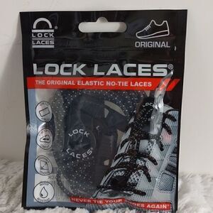 Lock Laces Black Shoe Laces